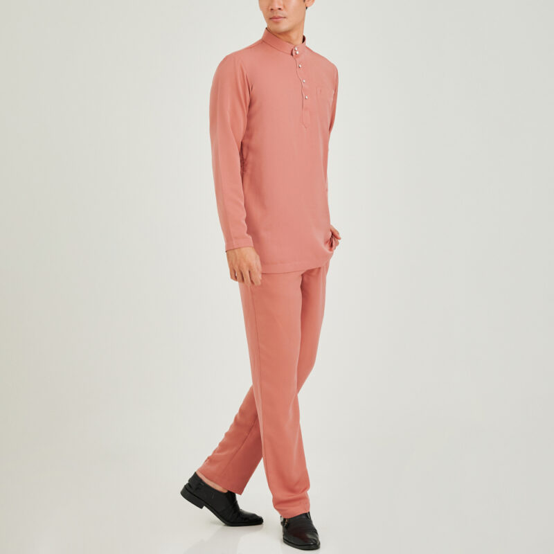 Baju melayu malaysia clothing - salmon pink - Leading Muslim Fashion ...